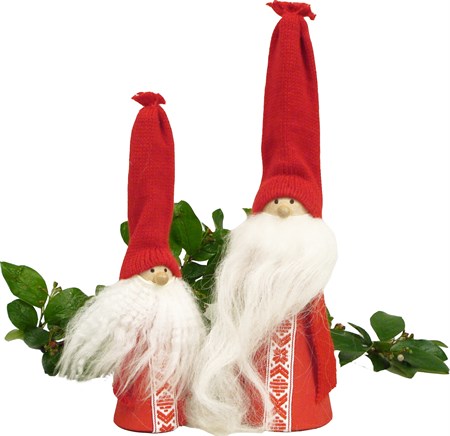 Tomte 'Gusten' röd 200 mm.